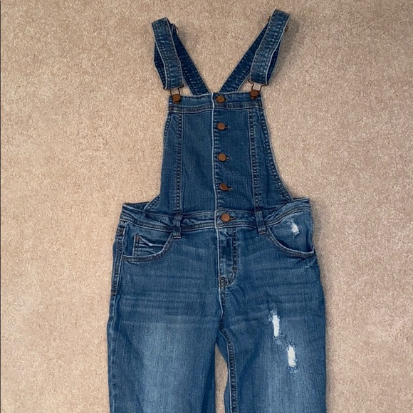 Skinny denim overalls - Picture 2 of 4